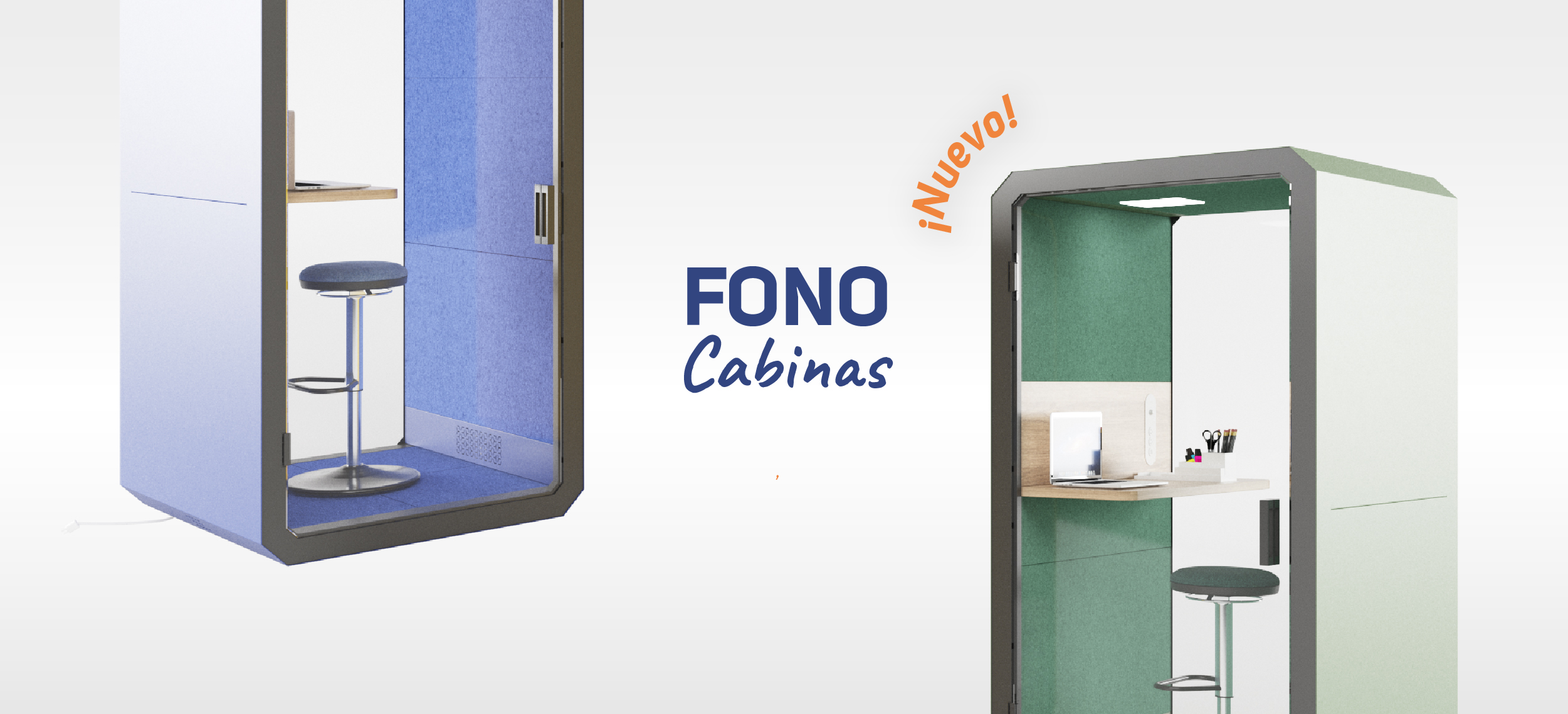Banners HOME 2022Banner_FONO_Cabinas_mobiliario_oficina_1 Home banner Fono cabina acústica Mepal Colombia