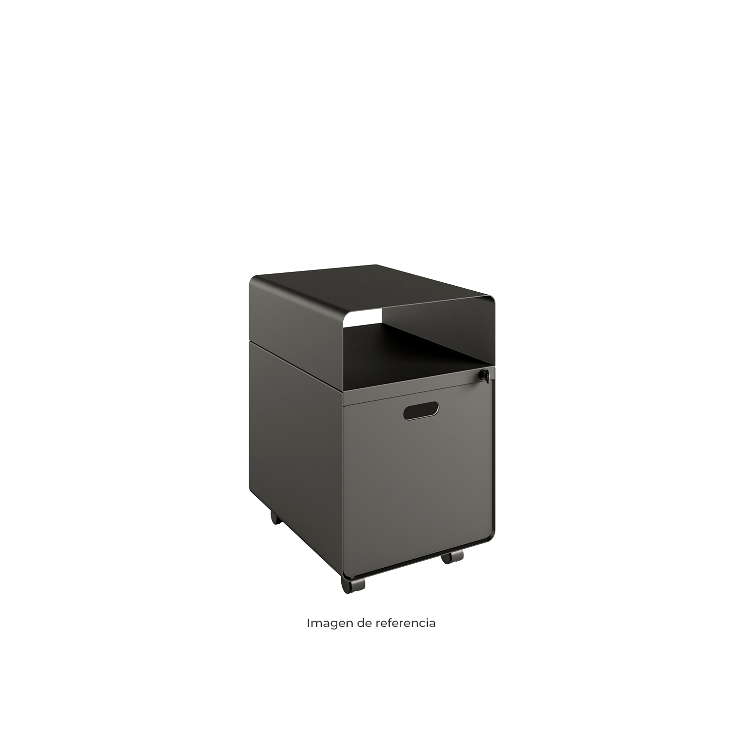 Cajonera negra mepal-archivador almacenamiento