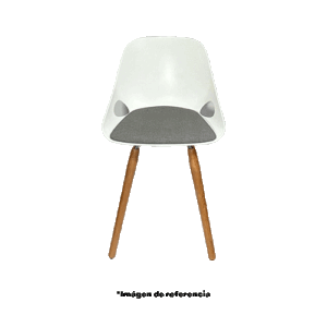 Silla Drop Asiento 4 patas en madera - Mepal Carvajal Espacios Vista Frontal GIF