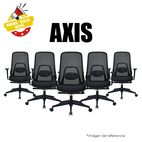 Combo Set X5 Silla Axis Mepal Carvajal Espacios Vista Frontal