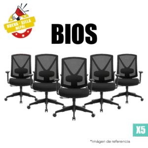 Silla Bios B1D Mepal Carvajal Espacios Vista Frontal Combo X5 Unidades