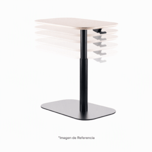 Mesa auxiliar neumática rectangular tipo Madera Mepal Carvajal Espacios Blanco