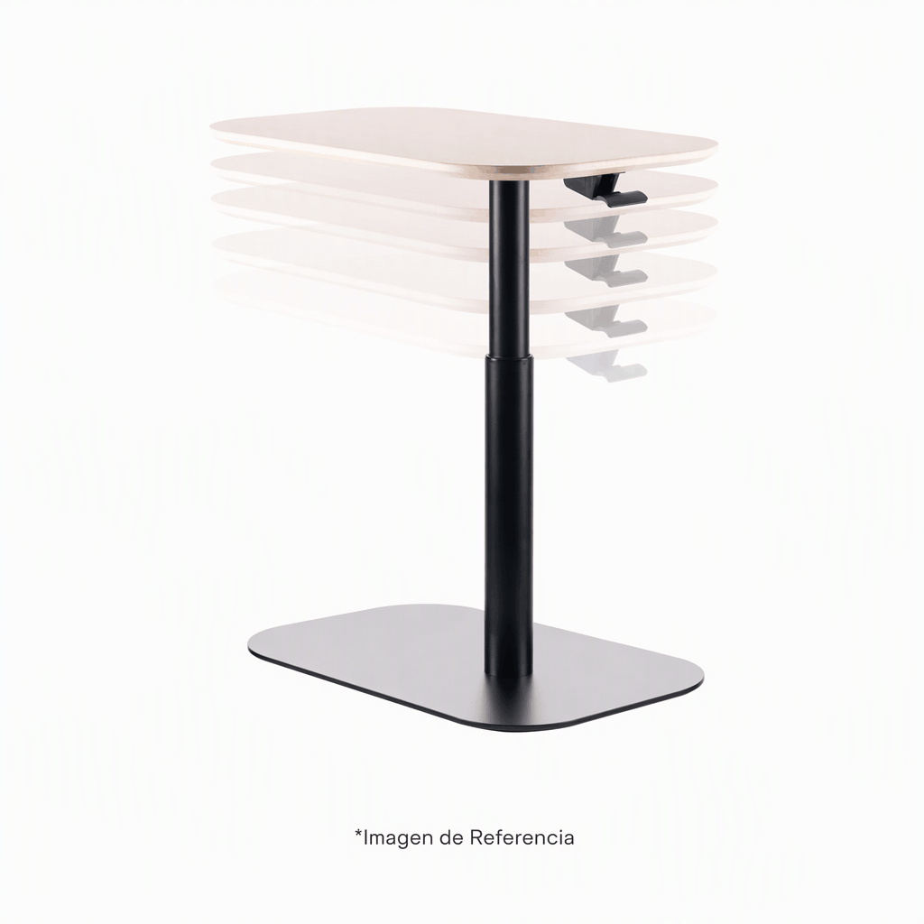 Mesa auxiliar neumática rectangular tipo Madera Mepal Carvajal Espacios Blanco