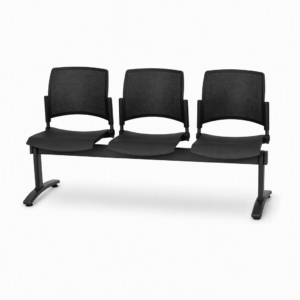 Silla Tandem 3 Puestos Zyle Mepal Cravajal Espacios Vista Frontal